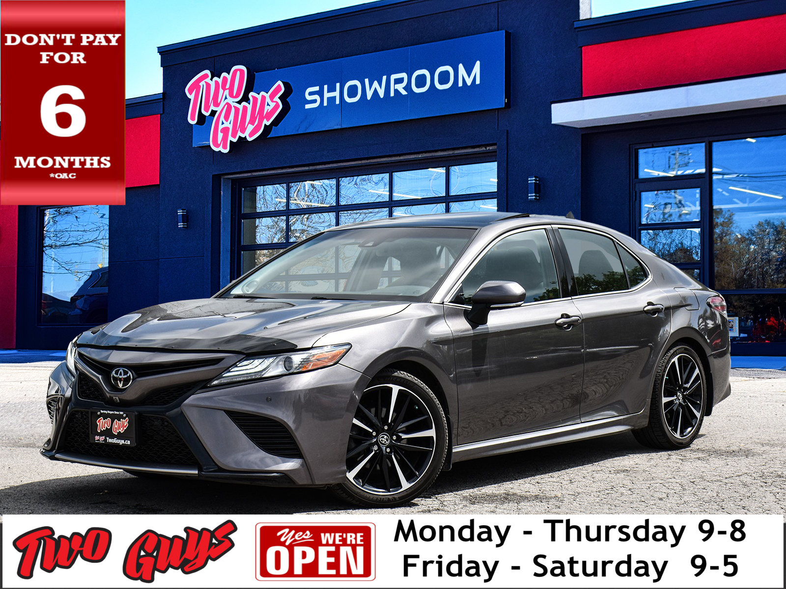 2018 Toyota Camry XLE V6 Auto Sunroof Leather Heated Front Seats