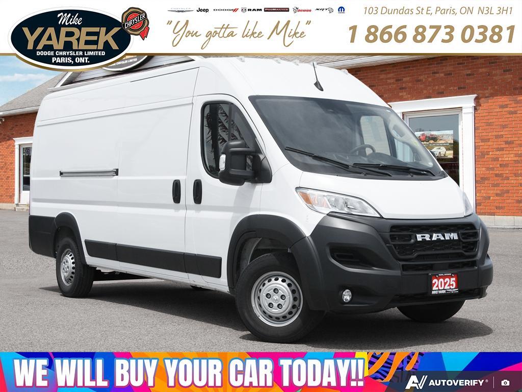 White 2025 RAM ProMaster Van Front-Wheel Drive 9-Speed Automatic