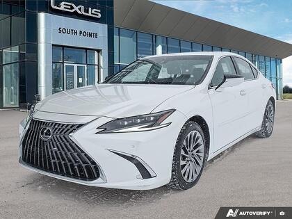 White 2024 Lexus ES Hybrid 300h Ultra Luxury FWD Sedan Front-Wheel Drive Continuously Variable Transmission