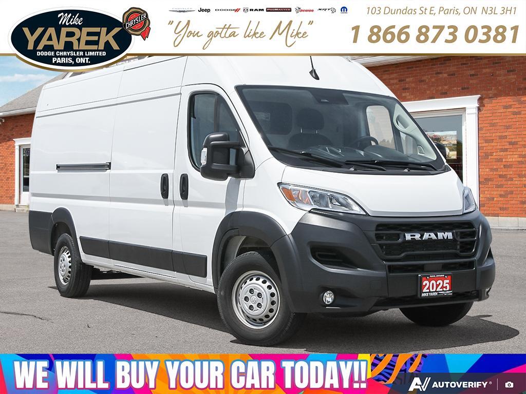 White 2025 RAM ProMaster Van Front-Wheel Drive 9-Speed Automatic