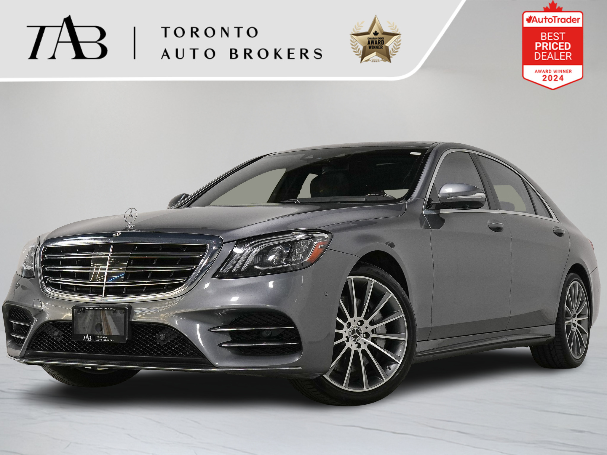 Gray 2019 Mercedes-Benz S-Class Sedan All-Wheel Drive Automatic