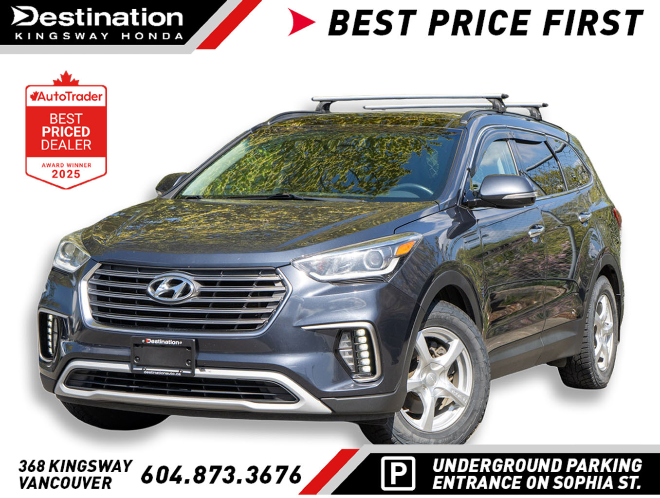 Silver 2017 Hyundai Santa Fe XL Luxury AWD SUV / Crossover Automatic