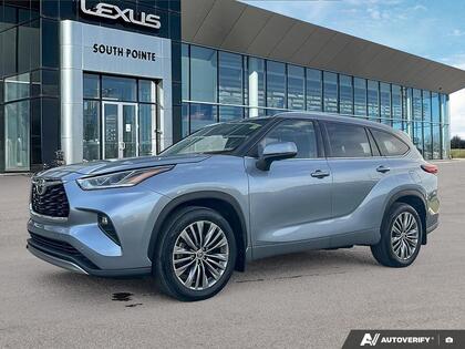 Blue 2020 Toyota Highlander Platinum AWD SUV / Crossover All-Wheel Drive 8-Speed Automatic