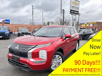 Red 2022 Mitsubishi Outlander ES S-AWC SUV / Crossover All-Wheel Drive Continuously Variable Transmission