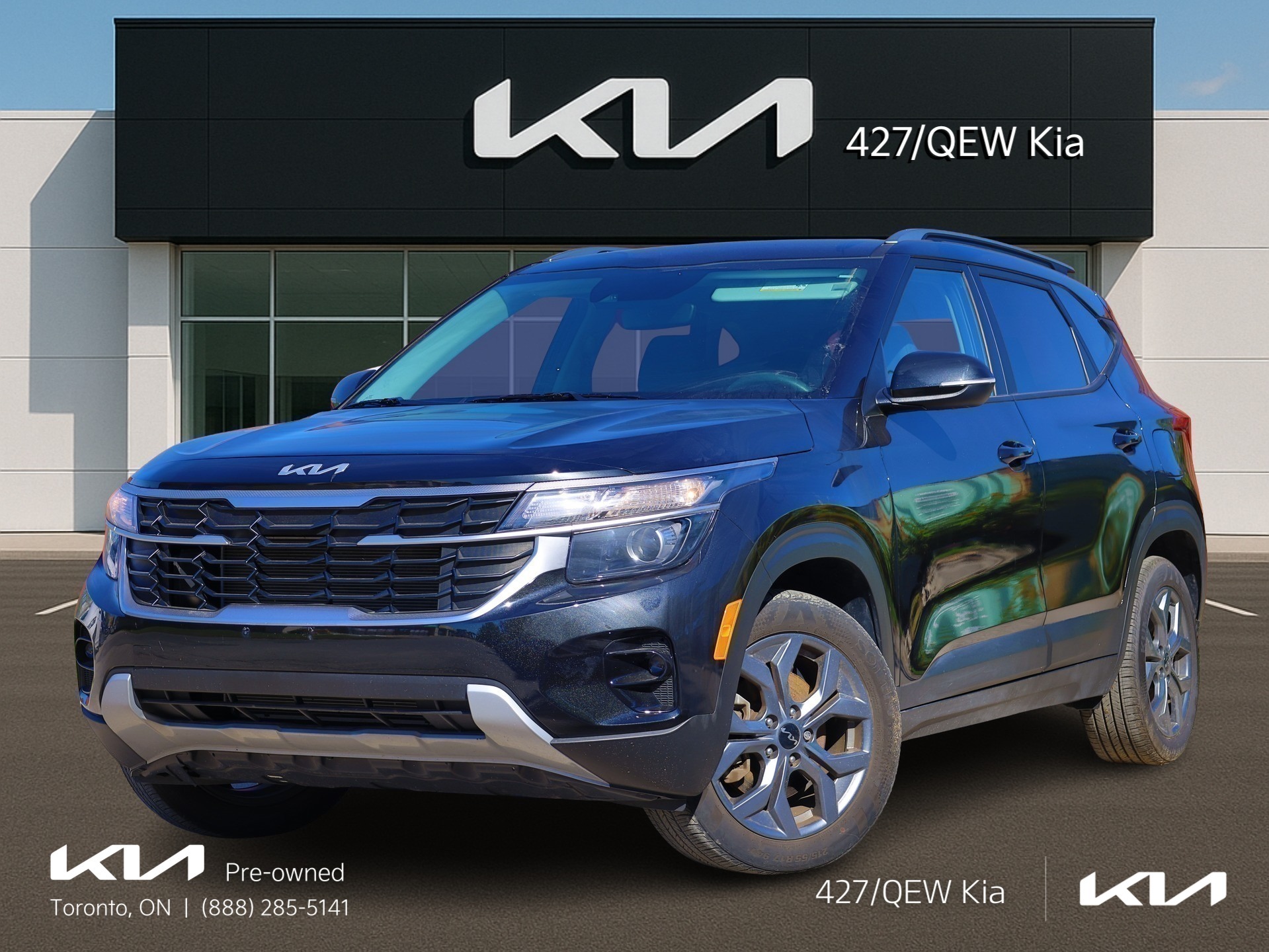 Black 2024 Kia Seltos LX AWD SUV / Crossover All-Wheel Drive Continuously Variable Transmission
