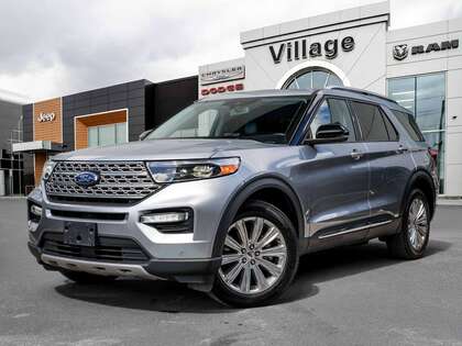 Silver 2023 Ford Explorer Hybrid Limited AWD SUV / Crossover All-Wheel Drive Automatic