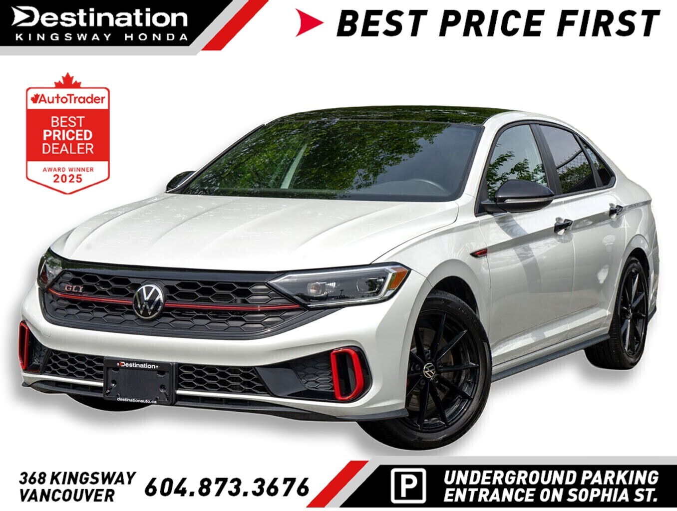 White 2024 Volkswagen Jetta GLI 40th Anniversary Edition FWD Sedan Front-Wheel Drive Manual