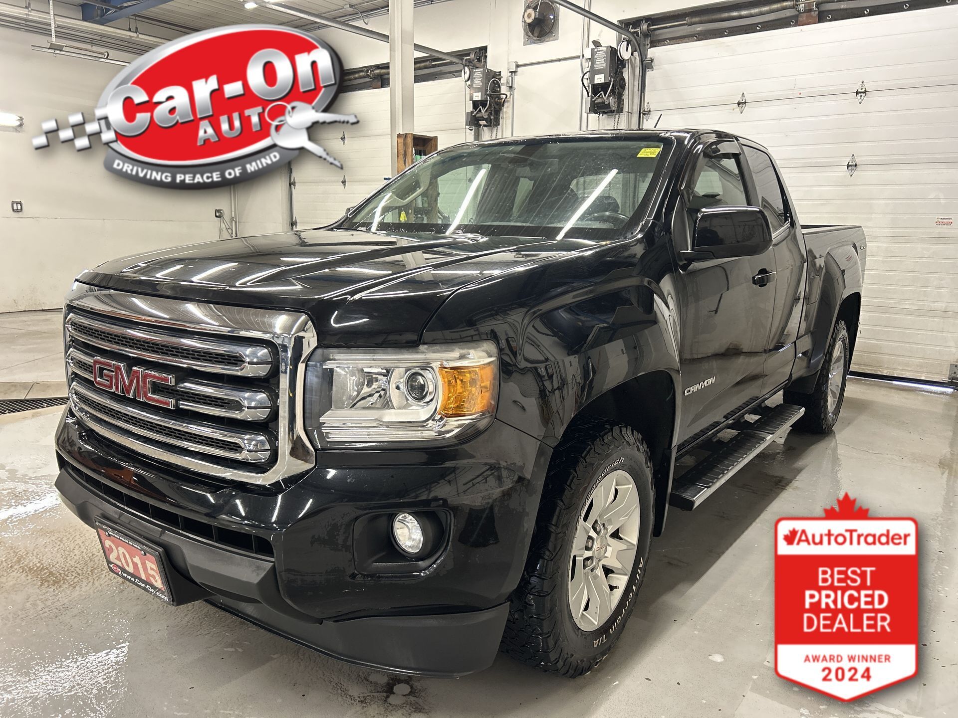 Black 2015 GMC Canyon Pickup Truck Four-Wheel Drive Automatic