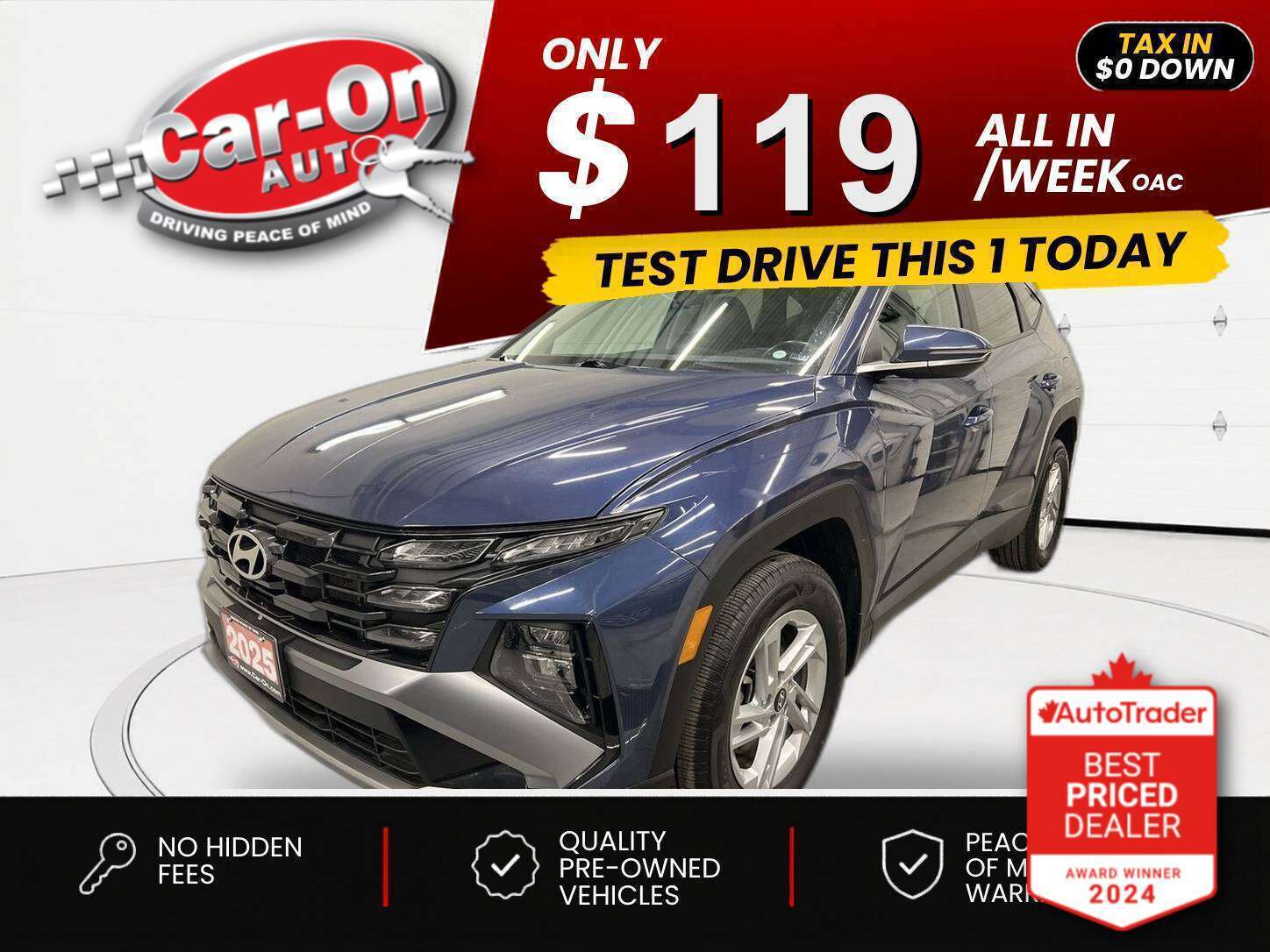2025 Hyundai Tucson $0 DOWN $119/WEEK ALL IN