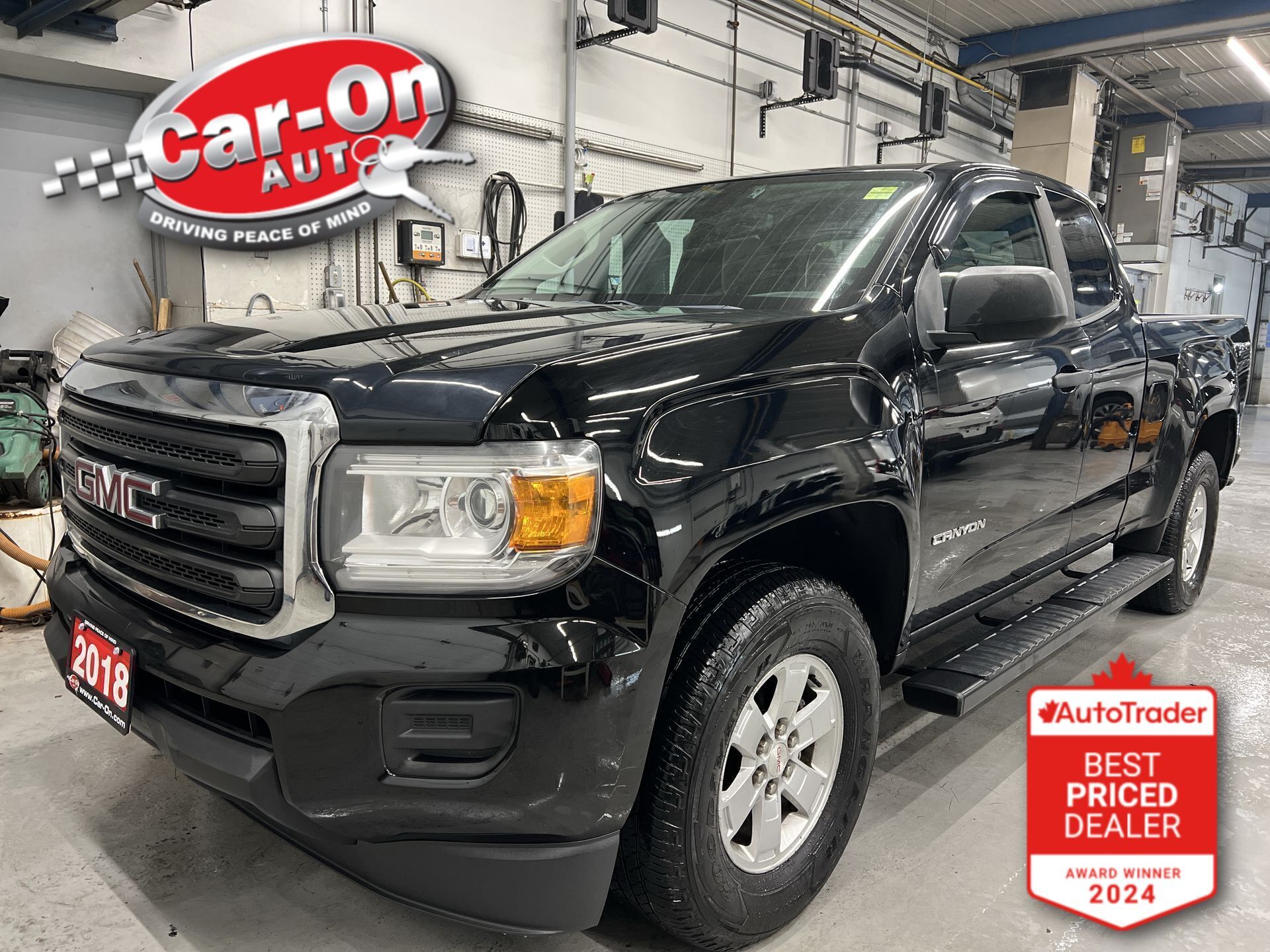 Black 2018 GMC Canyon Pickup Truck Four-Wheel Drive Automatic
