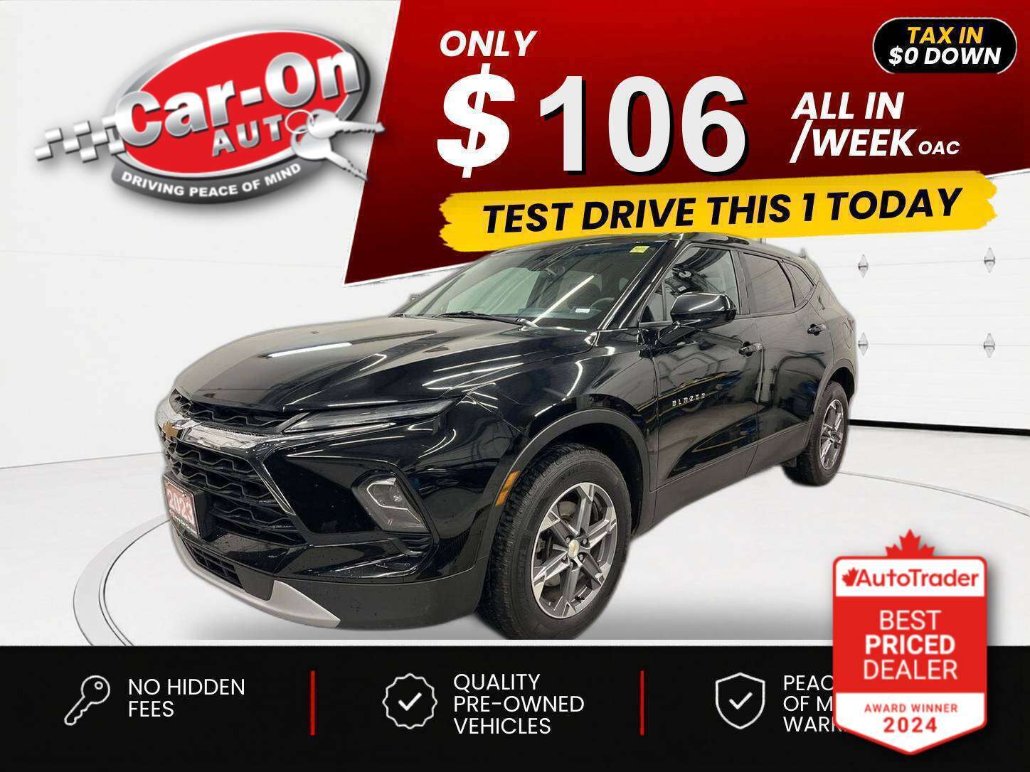 2023 Chevrolet Blazer $0 DOWN $106/WEEK ALL IN