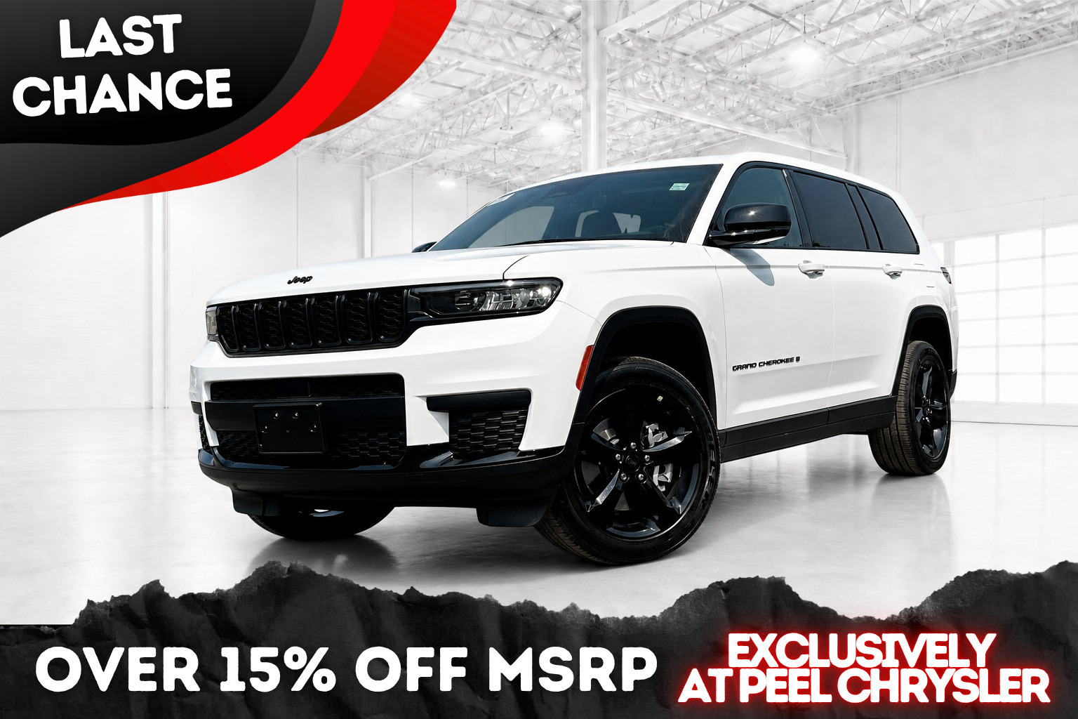 White 2025 Jeep Grand Cherokee L Altitude 4WD SUV / Crossover Four-Wheel Drive 8-Speed Automatic