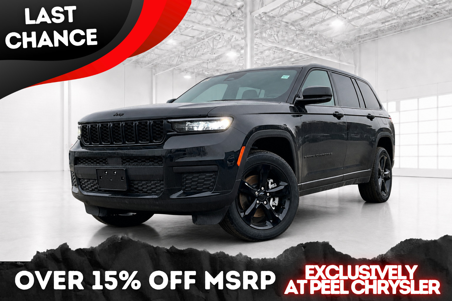 Black 2025 Jeep Grand Cherokee L Altitude 4WD SUV / Crossover Four-Wheel Drive 8-Speed Automatic