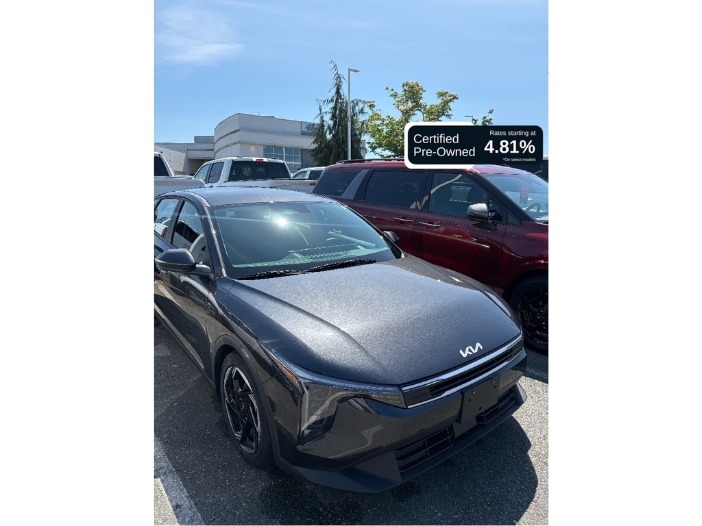 Gray (Interstellar Grey) 2025 Kia K4 EX FWD Sedan Front-Wheel Drive Continuously Variable Transmission