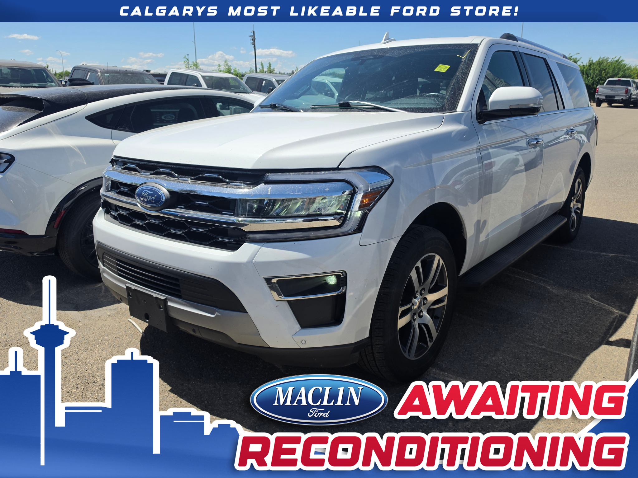 White 2024 Ford Expedition MAX Limited 4WD SUV / Crossover Four-Wheel Drive 10-Speed Automatic