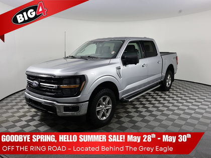Silver 2024 Ford F-150 XLT SuperCrew 4WD Pickup Truck Four-Wheel Drive