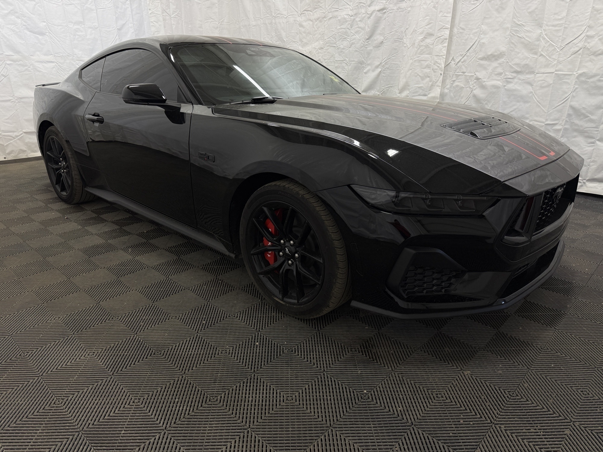 Black 2024 Ford Mustang GT Premium Fastback RWD Coupe Rear-Wheel Drive 6-Speed Manual