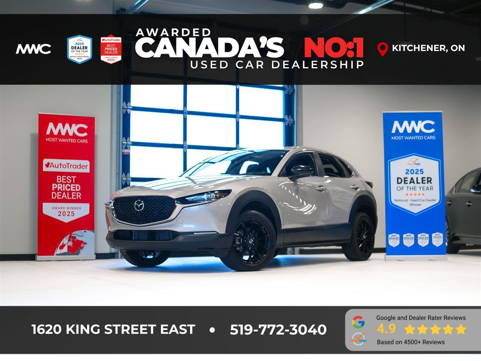 2022 Mazda CX-30 GS | AWD | LTHR | ROOF | NO ACCIDENTS | MAZDA SERVICED
