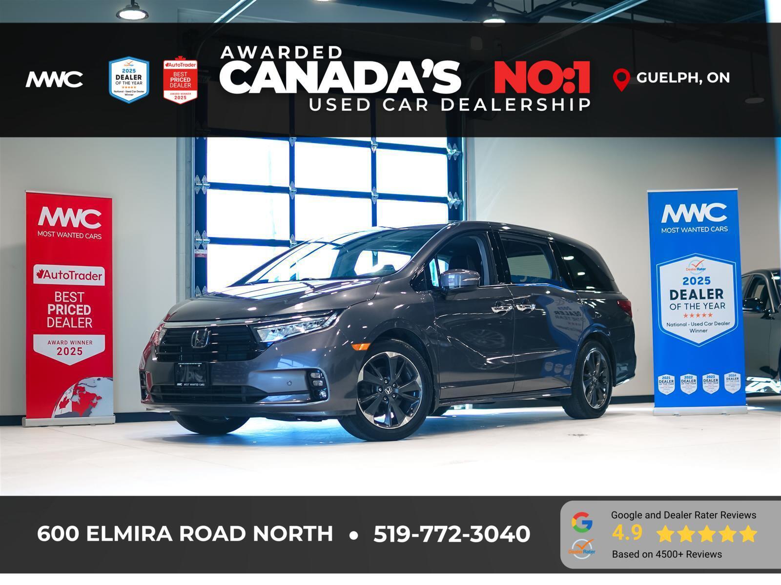 2022 Honda Odyssey TOURING | NO ACCIDENTS | ONE OWNER | DEALER SERVICED