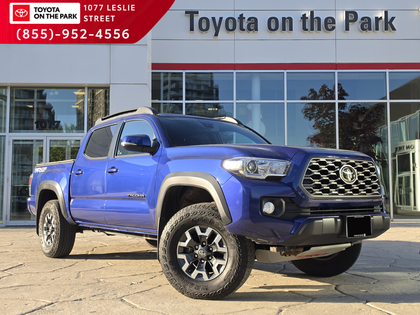Blue 2023 Toyota Tacoma TRD Off Road Double Cab 4WD Pickup Truck Four-Wheel Drive 6-Speed Automatic