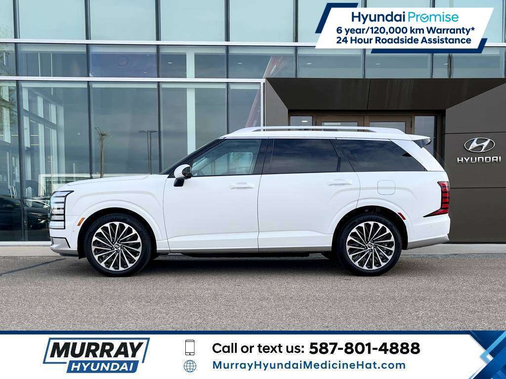 NHL Creamy White Matte 2026 Hyundai Palisade Hybrid Ultimate Calligraphy AWD SUV / Crossover