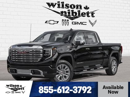 Black 2026 GMC Sierra 1500 Denali Crew Cab 4WD Pickup Truck Four-Wheel Drive Automatic