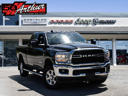 Black 2023 RAM 2500 Big Horn Crew Cab 4WD Pickup Truck Four-Wheel Drive Automatic