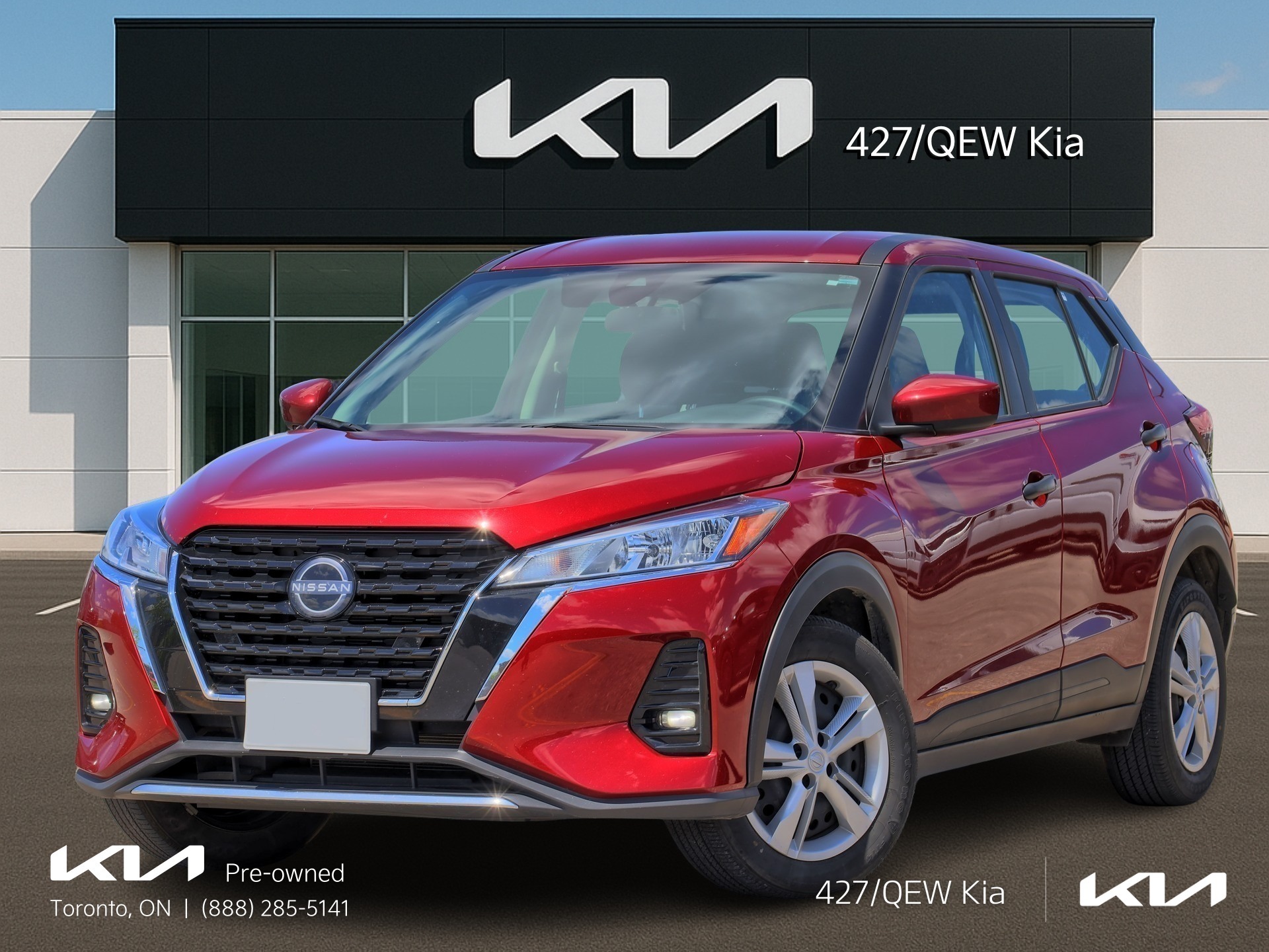 Red 2025 Nissan Kicks Play S FWD SUV / Crossover Front-Wheel Drive Continuously Variable Transmission