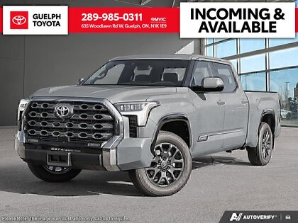 Silver 2026 Toyota Tundra Platinum CrewMax Cab 4WD Pickup Truck Four-Wheel Drive Automatic