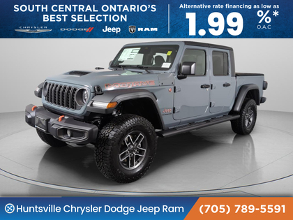 Gray 2026 Jeep Gladiator Mojave Crew Cab 4WD Pickup Truck Four-Wheel Drive 8-Speed Automatic