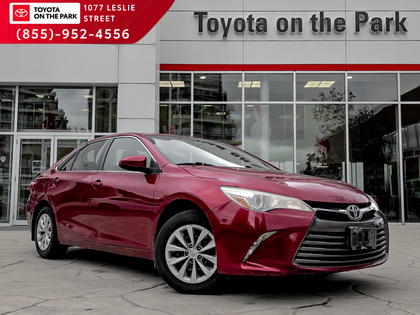 Red 2016 Toyota Camry LE Sedan Front-Wheel Drive 6-Speed Automatic