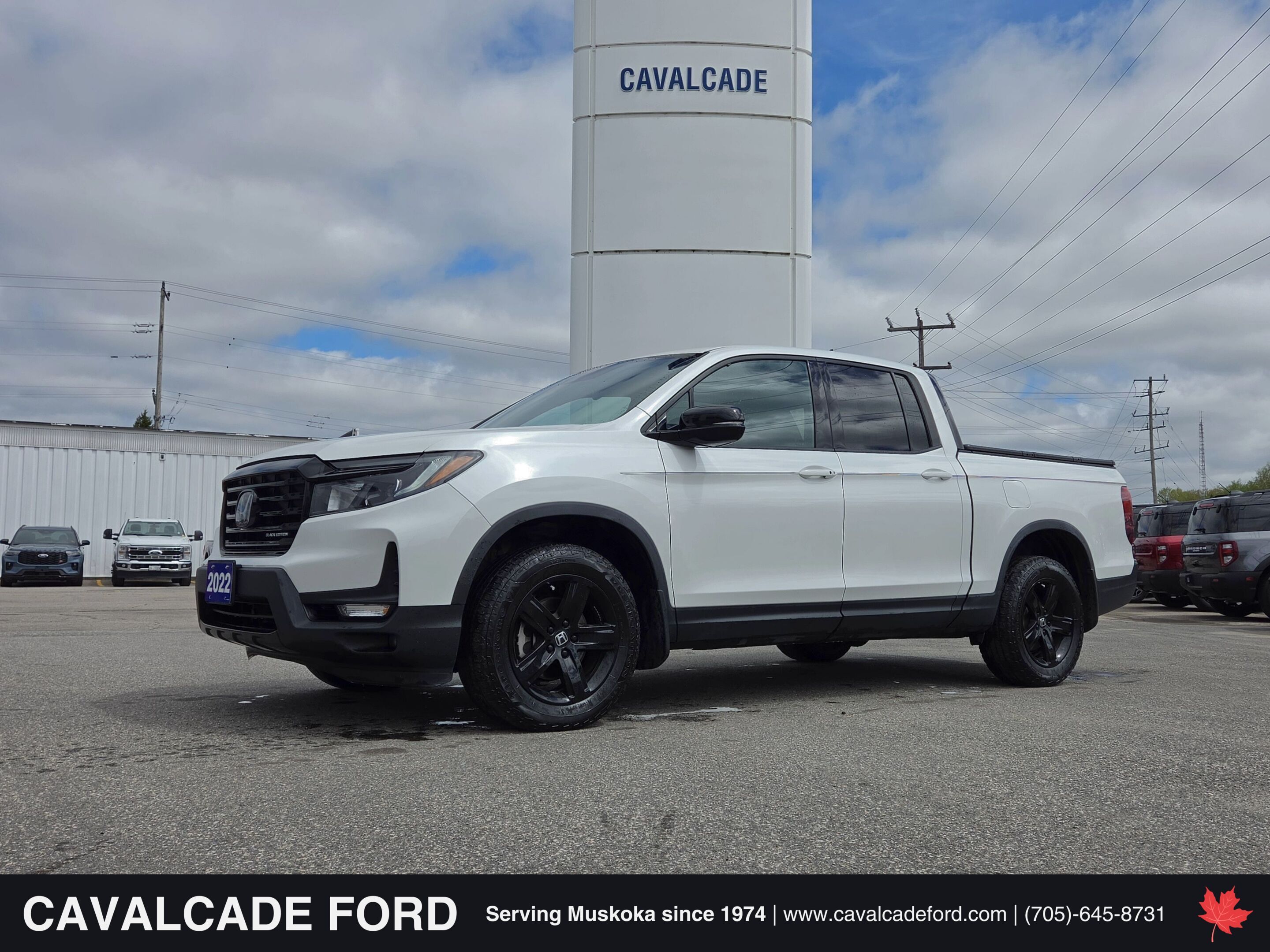 White 2022 Honda Ridgeline Black Edition AWD Pickup Truck All-Wheel Drive Automatic