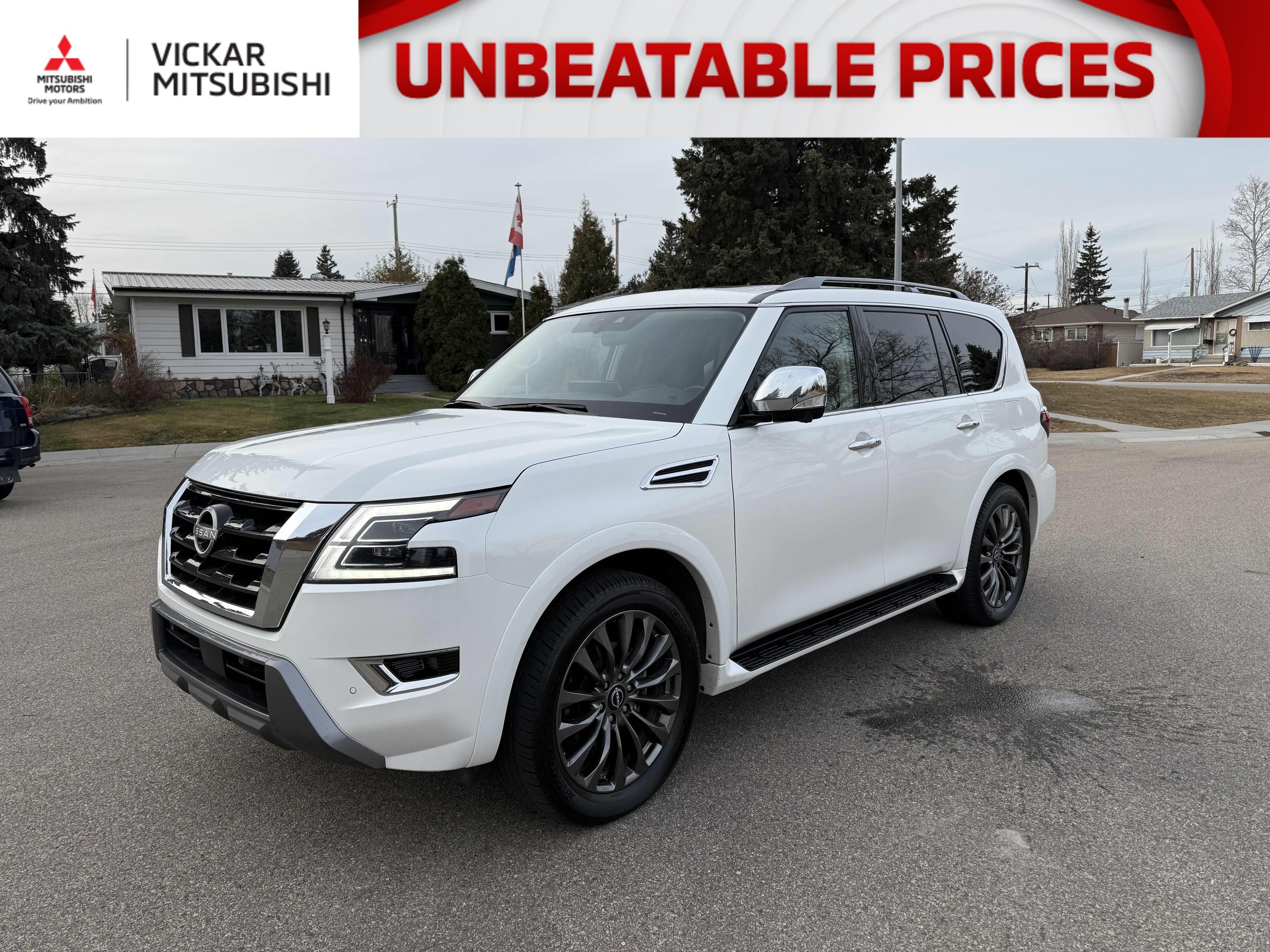 White 2023 Nissan Armada Platinum 4WD SUV / Crossover Four-Wheel Drive Automatic