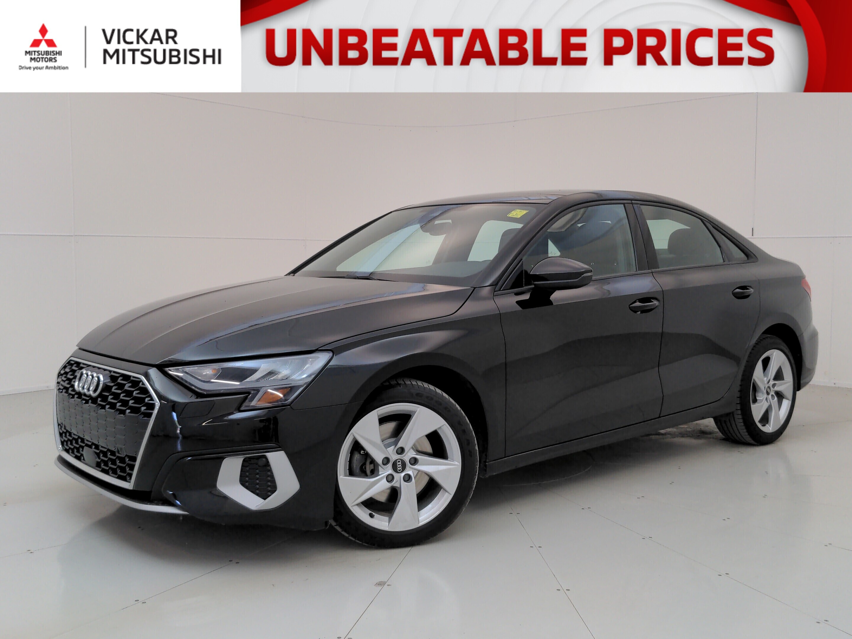 Black 2022 Audi A3 40 TFSI quattro Komfort AWD Sedan Automatic