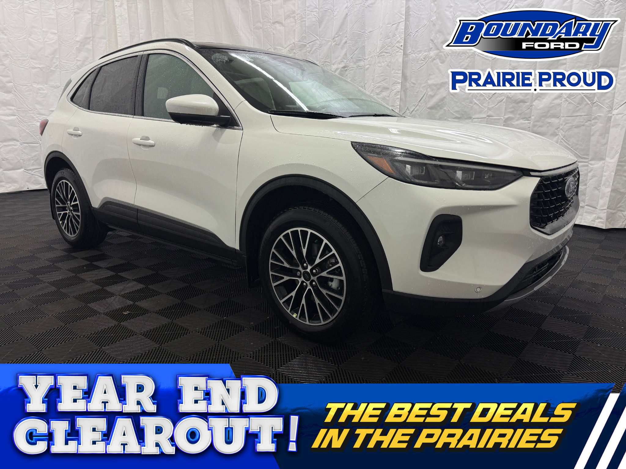 White 2025 Ford Escape Hybrid Plug-in FWD SUV / Crossover Front-Wheel Drive Continuously Variable Transmission