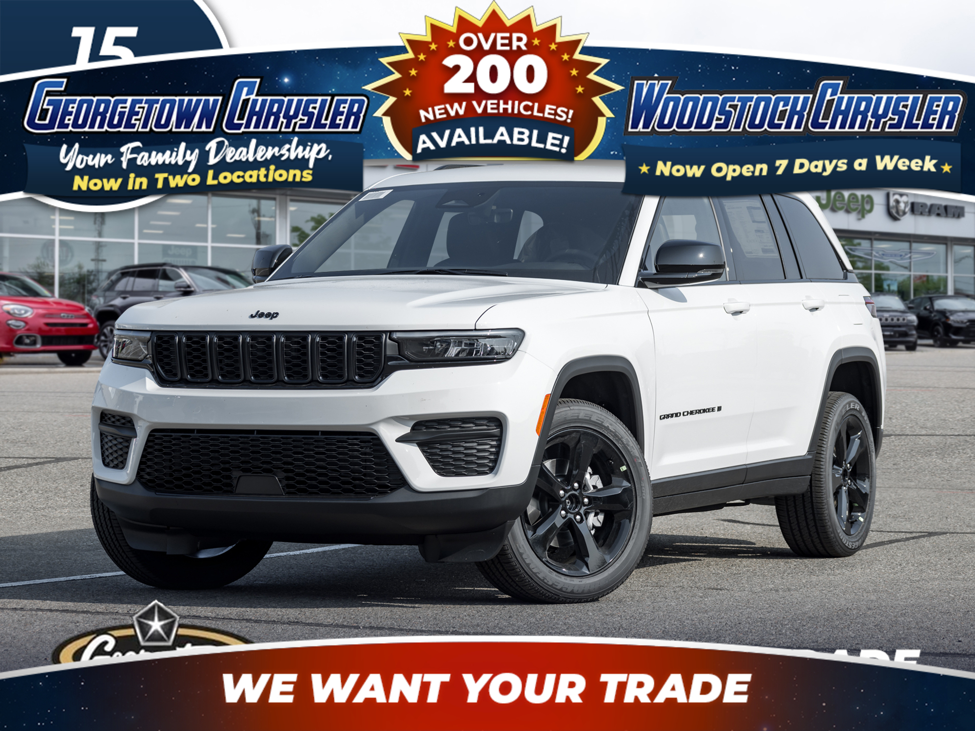White 2025 Jeep Grand Cherokee Altitude 4WD SUV / Crossover Four-Wheel Drive 8-Speed Automatic