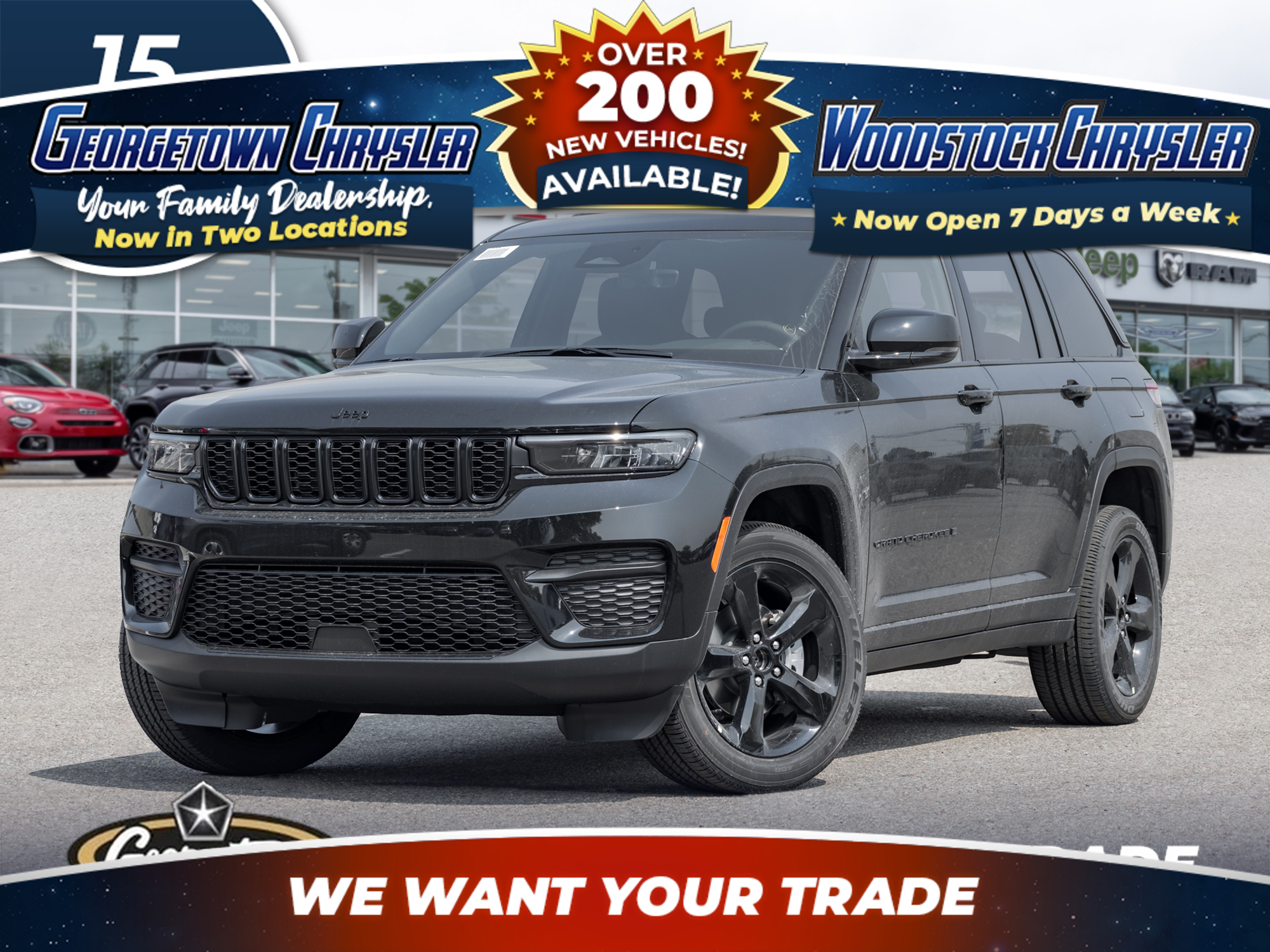 Black 2025 Jeep Grand Cherokee Altitude 4WD SUV / Crossover Four-Wheel Drive 8-Speed Automatic