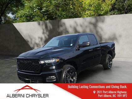 Black 2026 RAM 1500 Tradesman Quad Cab 4WD Pickup Truck Four-Wheel Drive 8-Speed Automatic