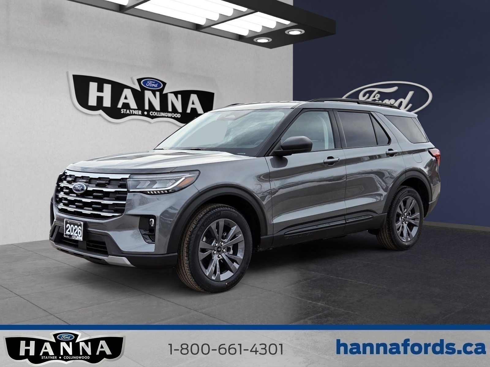 Gray 2026 Ford Explorer SUV / Crossover All-Wheel Drive Automatic