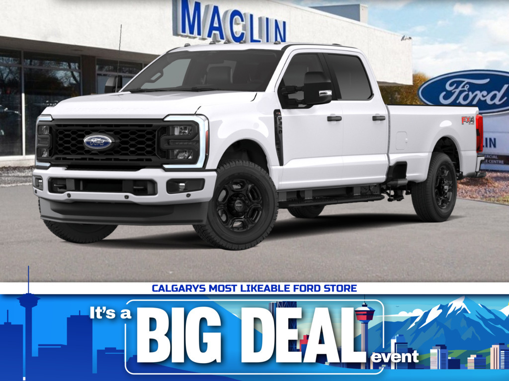 White 2026 Ford F-350 Super Duty XL Crew Cab 4WD Pickup Truck Four-Wheel Drive Automatic