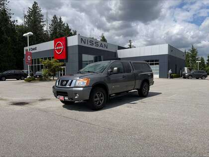 Gray 2015 Nissan Titan PRO-4X King Cab 4WD Pickup Truck Four-Wheel Drive 5-Speed Automatic