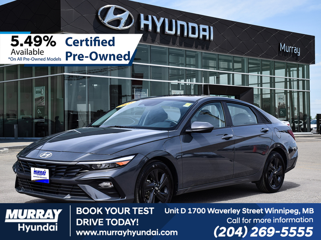 Gray (Ecotronic Grey) 2025 Hyundai Elantra Preferred FWD Sedan Continuously Variable Transmission