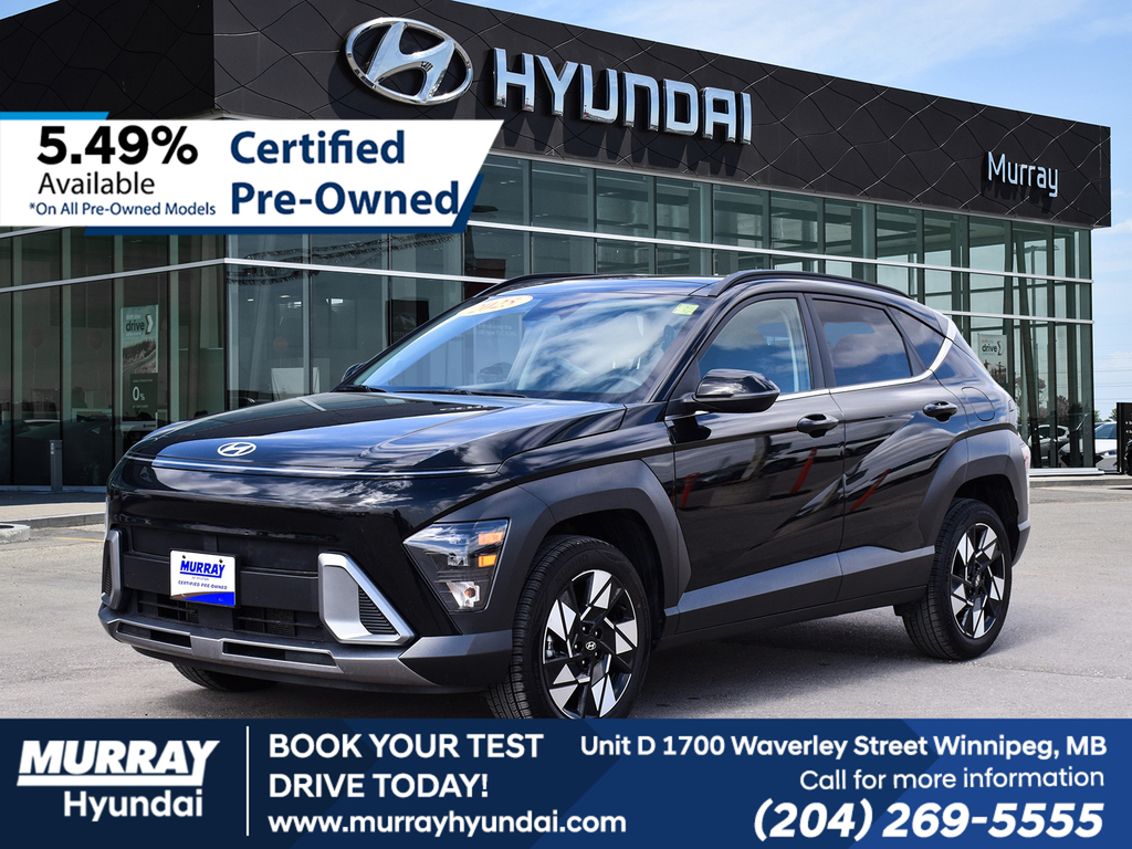 Abyss Black 2025 Hyundai Kona Preferred AWD SUV / Crossover Continuously Variable Transmission