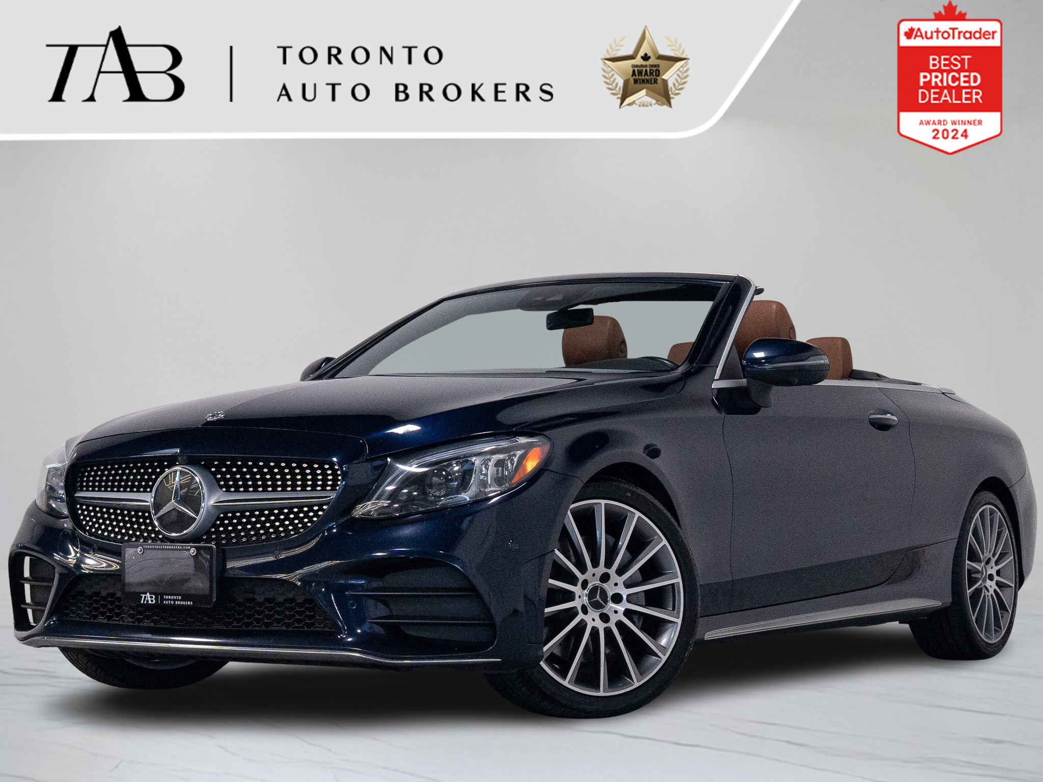 Dark Blue 2020 Mercedes-Benz C-Class C 300 Cabriolet 4MATIC Convertible All-Wheel Drive Automatic