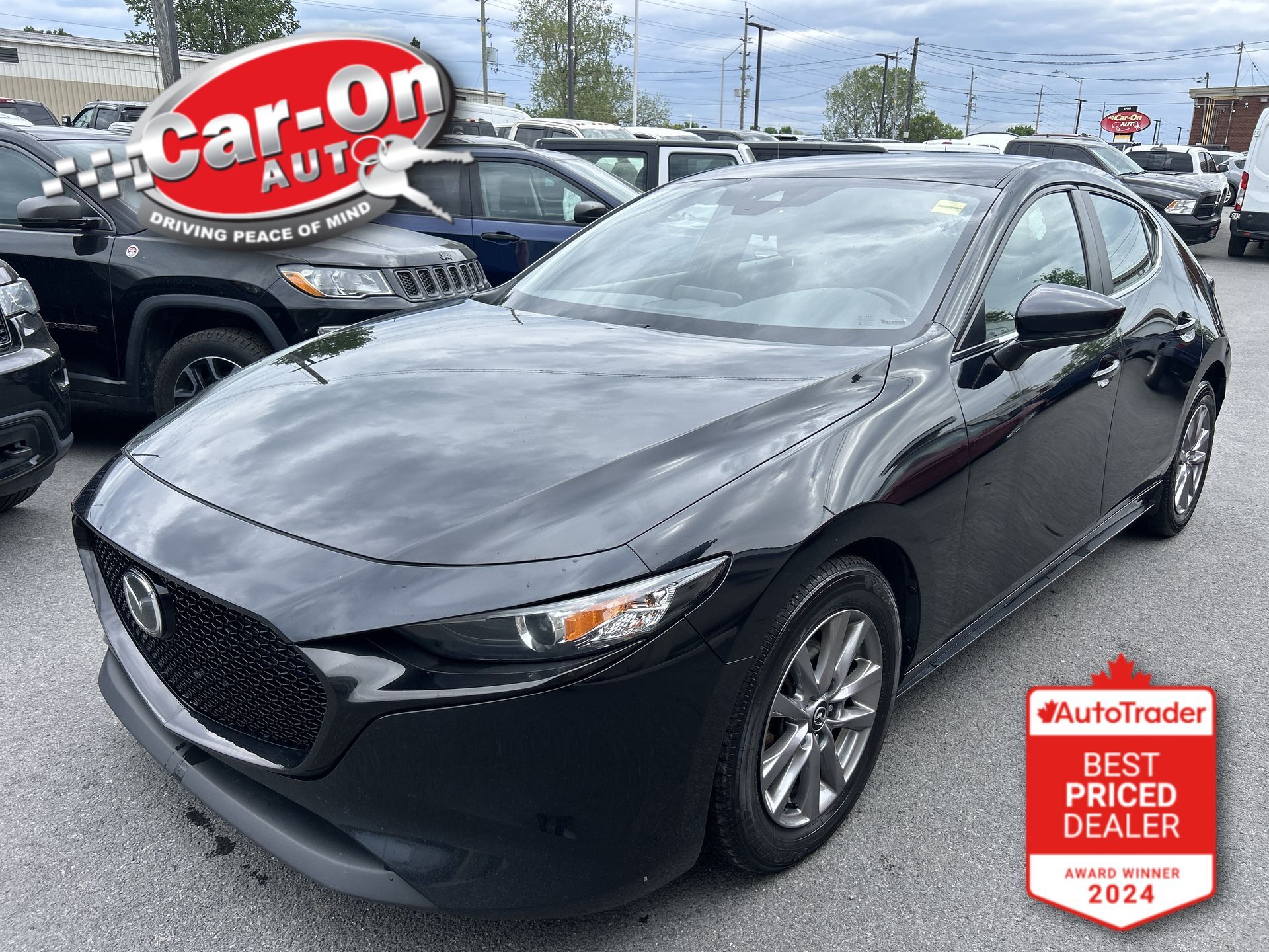 Black 2021 Mazda MAZDA3 Sport GS FWD Hatchback Automatic