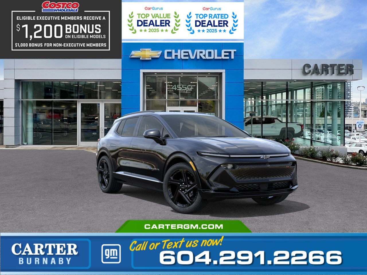 Black 2026 Chevrolet Equinox EV RS FWD SUV / Crossover Front-Wheel Drive 1-Speed Automatic