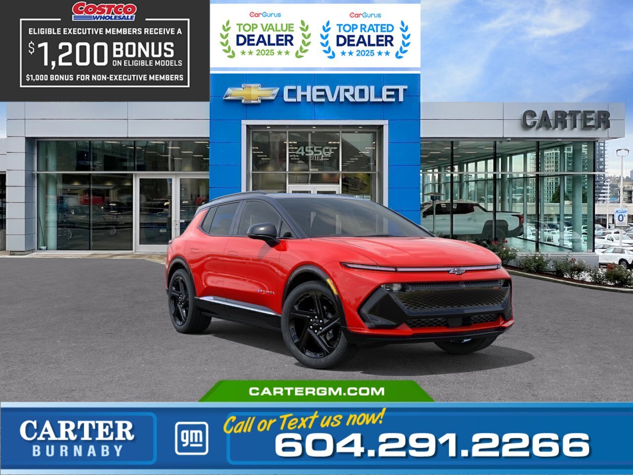 Orange 2026 Chevrolet Equinox EV RS FWD SUV / Crossover Front-Wheel Drive 1-Speed Automatic