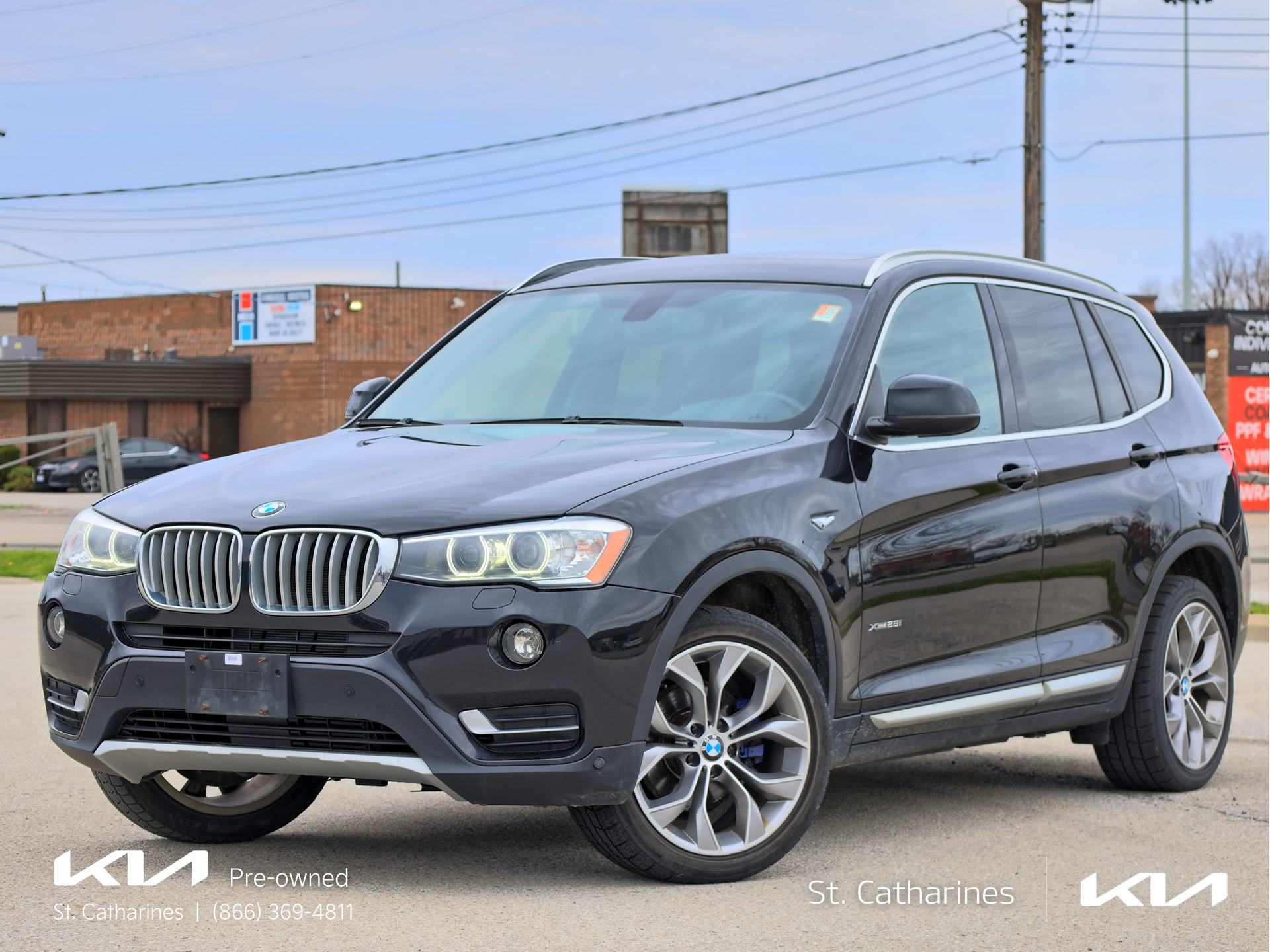 Black 2017 BMW X3 xDrive28i AWD SUV / Crossover All-Wheel Drive 8-Speed Automatic