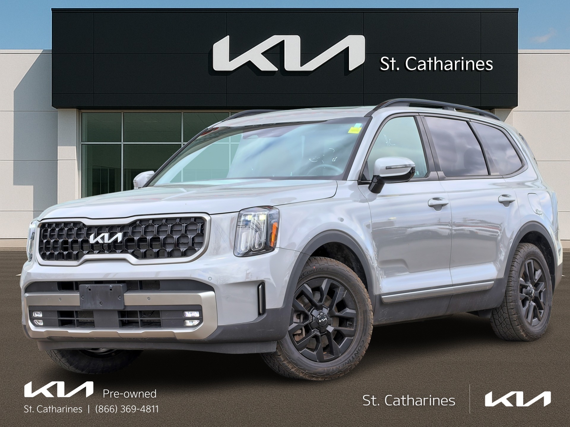Gray 2023 Kia Telluride X-Pro AWD SUV / Crossover 8-Speed Automatic
