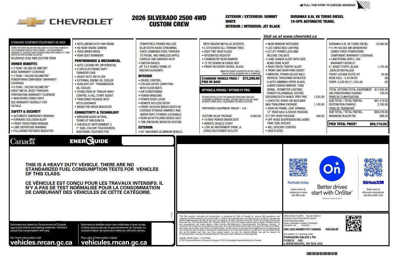 2026 Chevrolet Silverado 2500